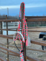 Pink and grey LV lariat Halter